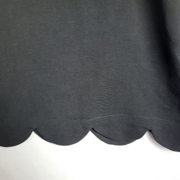 Entro Lace Sleeve Top Blouse Women's Large Black Pullover Boho Peasant Oversized - Picture 5 of 7